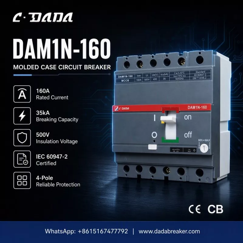 Precisionsskydd för industriella nätverk: C·DADA DAM1N-160 MCCB