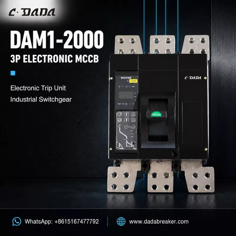DAM1-2000 3P elektronisk MCCB för industriella ställverk | C·DADA Electric